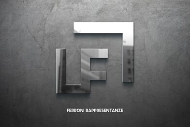 Logo Ferroni Mockup Wall Enoturistica - Nuovo logo per Luca Ferroni rappresentanze
