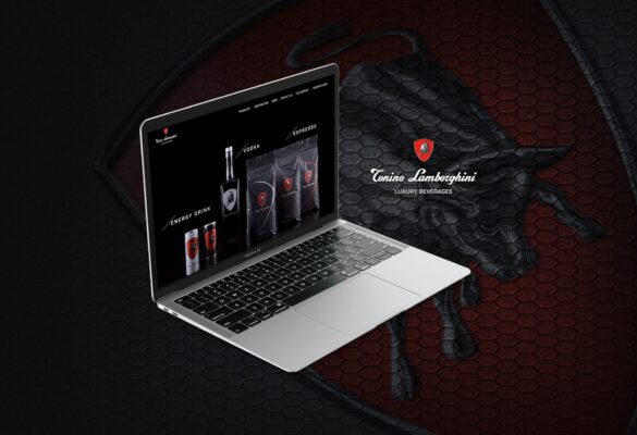 Lamborghini Macbook Air Mockup 1 Enoturistica - Lamborghini Beverages